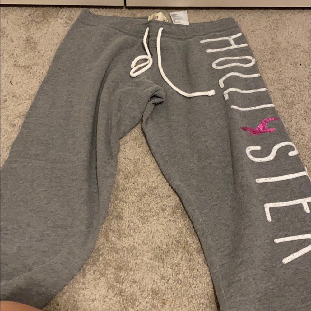 Hollister grey sweat pants